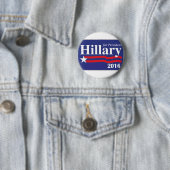 Badge Rond 5 Cm Hillary Clinton pour le Pin de président 2016 (En situation)