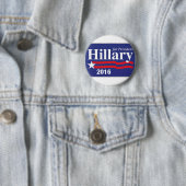Badge Rond 5 Cm Hillary Clinton pour le Pin de président 2016 (En situation)