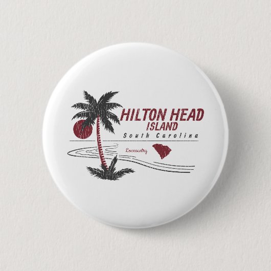 Badge Rond 5 Cm Hilton Head Island (Devant)