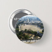 Badge Rond 5 Cm Himeji, Japon (Vue du château haut) (Devant & derrière)