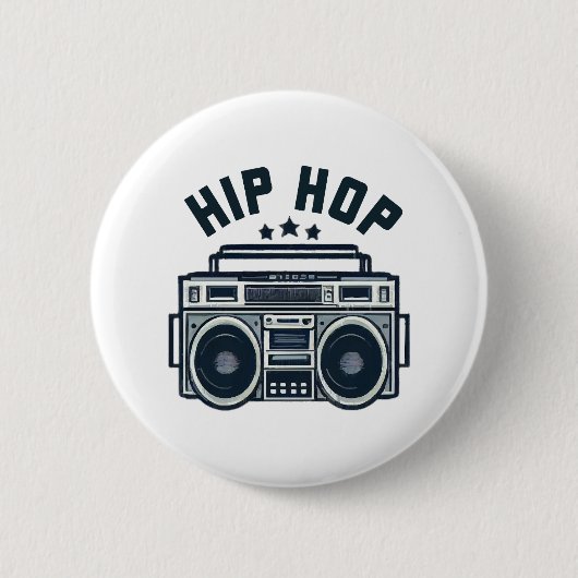 Badge Rond 5 Cm Hip hop (Devant)