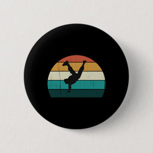 Badge Rond 5 Cm Hip hop rétro - Coucher de soleil Vintage Dancing