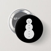 Badge Rond 5 Cm Hiphop Angry Snowman Noël (Devant & derrière)