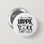 Badge Rond 5 Cm Hippie (Devant & derrière)