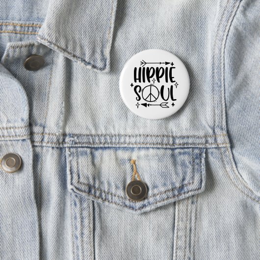 Badge Rond 5 Cm Hippie (En situation)