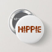 Badge Rond 5 Cm Hippie (Devant & derrière)