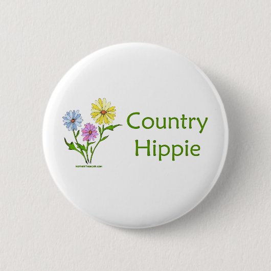 Badge Rond 5 Cm Hippie de pays (Devant)