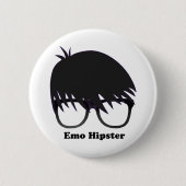 Badge Rond 5 Cm Hippie d'Emo (Devant)