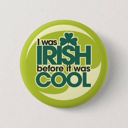 Badge Rond 5 Cm Hipster irlandais (Devant)
