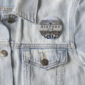 Badge Rond 5 Cm HISTOIRE : Foule à la cérémonie d'inauguration (En situation)