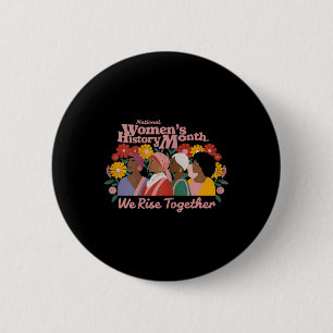 Badge Rond 5 Cm Histoire nationale des femmes Mois Autonomisation 