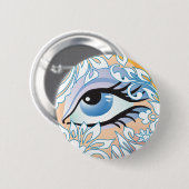 Badge Rond 5 Cm Hiver (Devant & derrière)