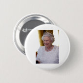 Badge Rond 5 Cm HM Queen Elizabeth II Dublin (Devant & derrière)