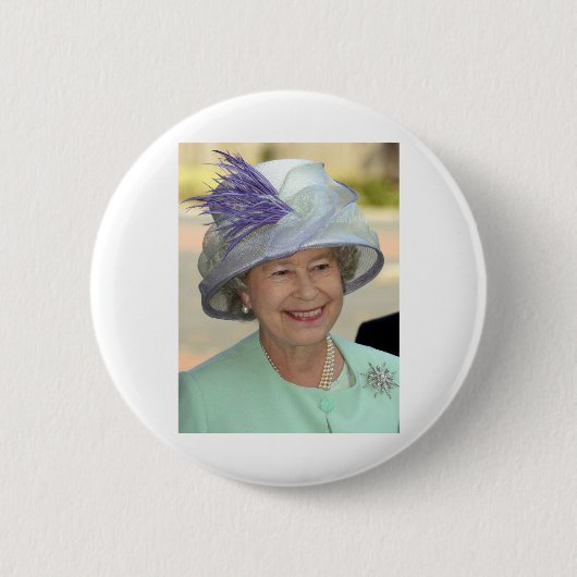 Badge Rond 5 Cm HM Queen Elizabeth II Platinum Jubilee (Devant)