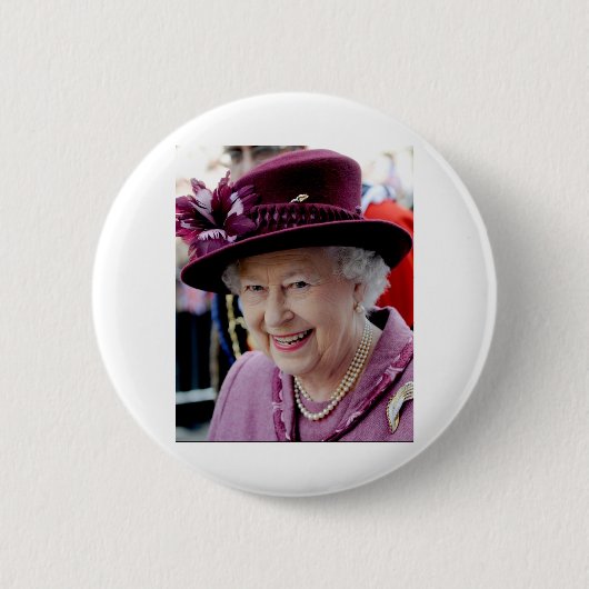 Badge Rond 5 Cm HM Queen Elizabeth II Windsor 2012 Doctorat profes (Devant)