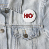 Badge Rond 5 Cm Ho 3 Nerdy drôles noël (En situation)