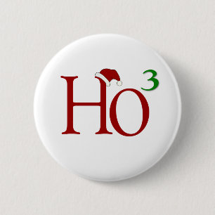 Badge Rond 5 Cm Ho Ho Ho