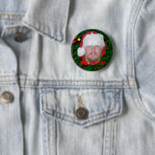 Badge Rond 5 Cm Ho ! Ho ! Yo ! Bouton (En situation)