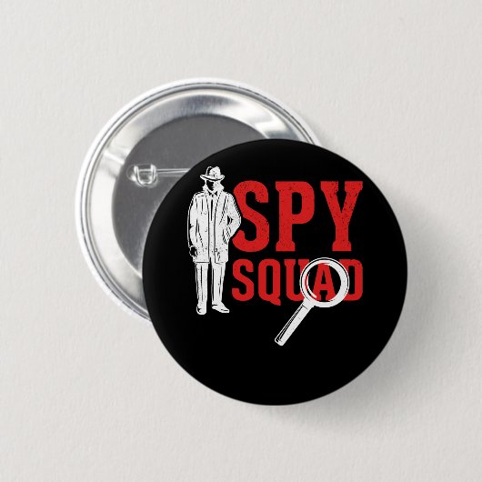 Badge Rond 5 Cm Hobby Detective Friends Crime Drôle Enquêteur (Devant & derrière)