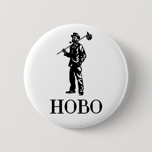 Badge Rond 5 Cm HOBO Conception originale et authentique (Devant)