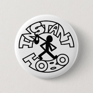 Badge Rond 5 Cm Hobo_Hobo instantané Man_Logo_