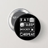 Badge Rond 5 Cm Hockey (Devant & derrière)