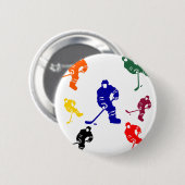 BADGE ROND 5 CM HOCKEY (Devant & derrière)