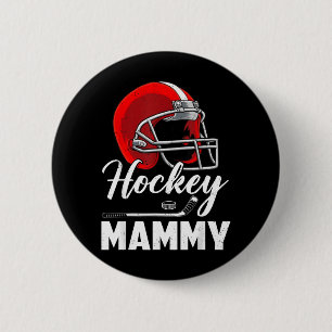 Badge Rond 5 Cm Hockey Maman Joueur de Hockey Famille Assortie