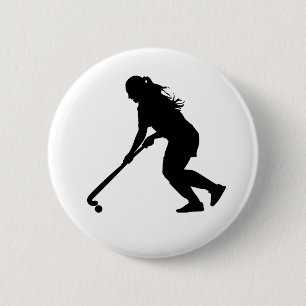 Badge Rond 5 Cm Hockey sur gazon