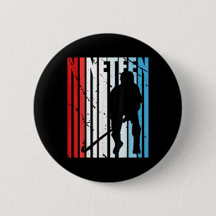Badge Rond 5 Cm Hockey sur gazon masculin Motivation de joueur pou