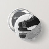 Badge Rond 5 Cm Hockey sur glace (Devant & derrière)