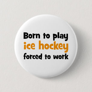 Badge Rond 5 Cm hockey sur glace