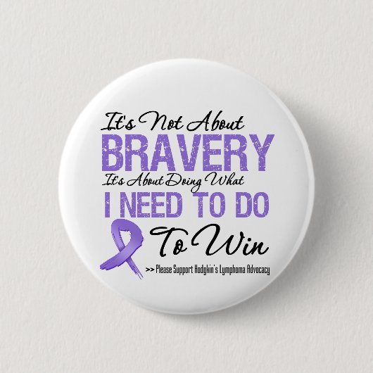 Badge Rond 5 Cm Hodgkins Lymphoma Cancer Bataille (Devant)
