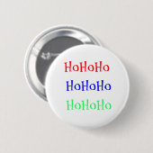 Badge Rond 5 Cm HoHoHo, (Devant & derrière)