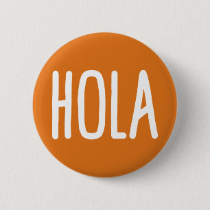 Badge Rond 5 Cm Hola.