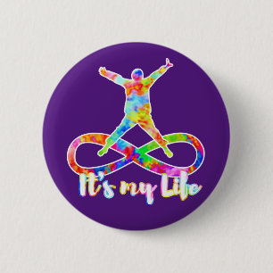 Badge Rond 5 Cm holiES - Lemniscate - C'est ma vie