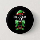 Badge Rond 5 Cm Holly Xmas Jolly Elf Coquette Bow (Devant)