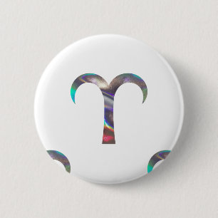 Badge Rond 5 Cm hologramme Aries
