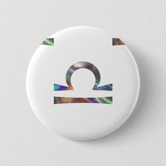 Badge Rond 5 Cm hologramme Libra (Devant)