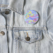 Badge Rond 5 Cm hologramme pastel (En situation)