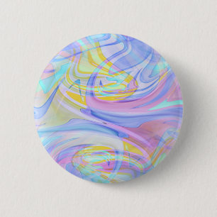 Badge Rond 5 Cm hologramme pastel
