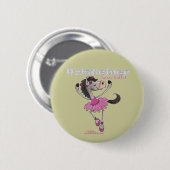 Badge Rond 5 Cm Holsteiner Horse Ballet (Devant & derrière)
