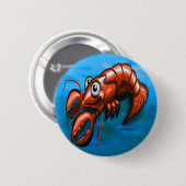 Badge Rond 5 Cm Homard (Devant & derrière)