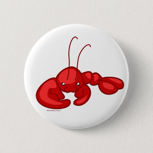 Badge Rond 5 Cm Homard (Devant)