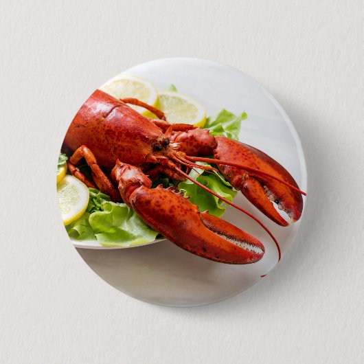 Badge Rond 5 Cm Homard (Devant)