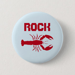 Badge Rond 5 Cm Homard de roche