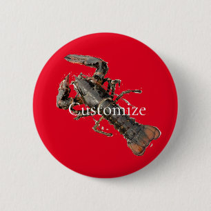 Badge Rond 5 Cm Homard frais du Maine Thunder_Cove