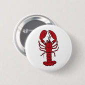 Badge Rond 5 Cm Homard rouge (Devant & derrière)