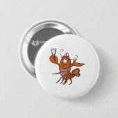 Badge Rond 5 Cm homard torréfié (Devant & derrière)