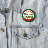 Badge Rond 5 Cm Homegrown Tomato Retro Gardener Slogan Pinback (En situation)